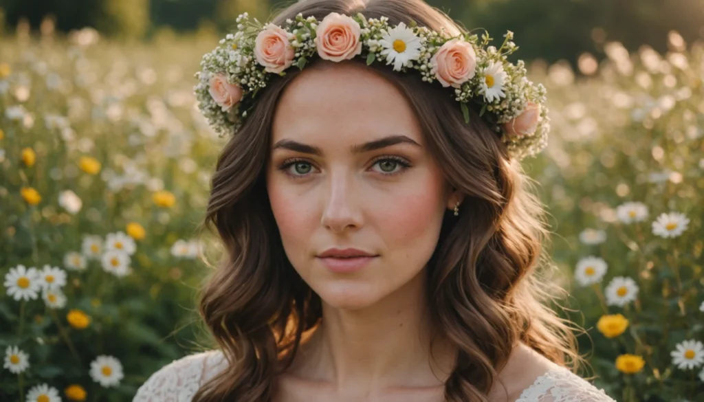 couronne de fleurs pour mariage